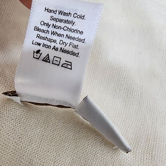 Coldwater Creek Women's Cardigan Vest Size S/M Ivory Open Front Waterfall Draped - Picture 9 of 9